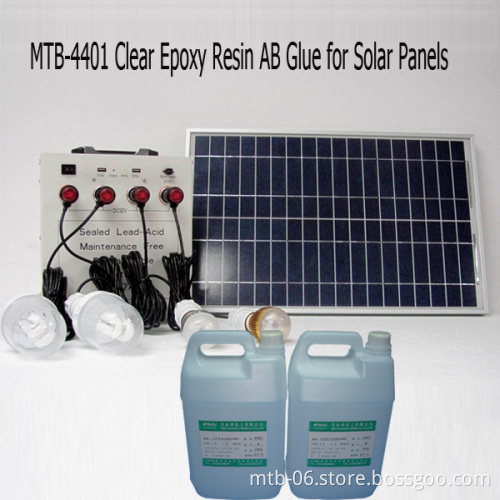 Clear Epoxy Resin AB Glue for Potting and Coating for Solar Battery